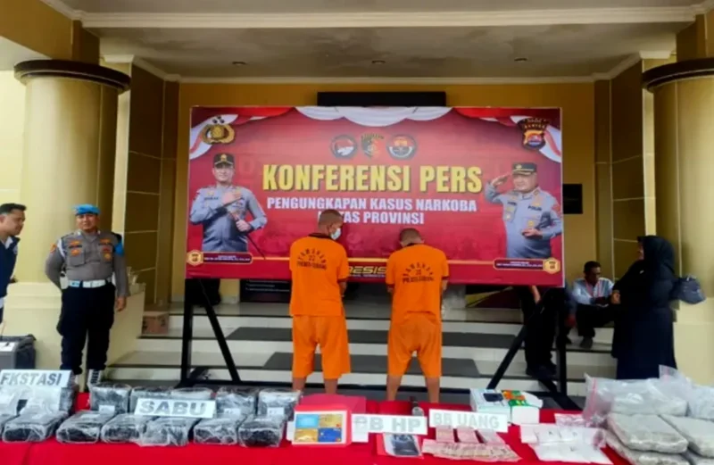 Polres Serang Amankan 24 Kg Sabu dan 805 Butir Ekstasi Tangkap 4 Tersangka