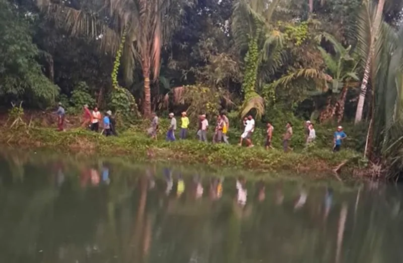 Buaya 5 Meter Ditangkap yang Diduga Menerkam Warga Pandeglang